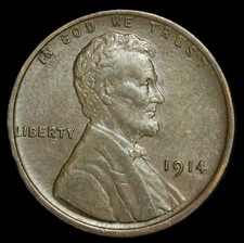 1914 1C BN Lincoln Cent - Scelta AU - SMH 1315
