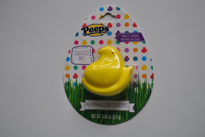 Peeps Yellow Chick Lip Gloss - Vanilla Marshmallow Cream flavored 0.08 oz (1)