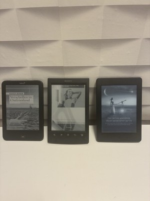 Verschiedene E Books Defekt (Tolino, Sony, Kindle)