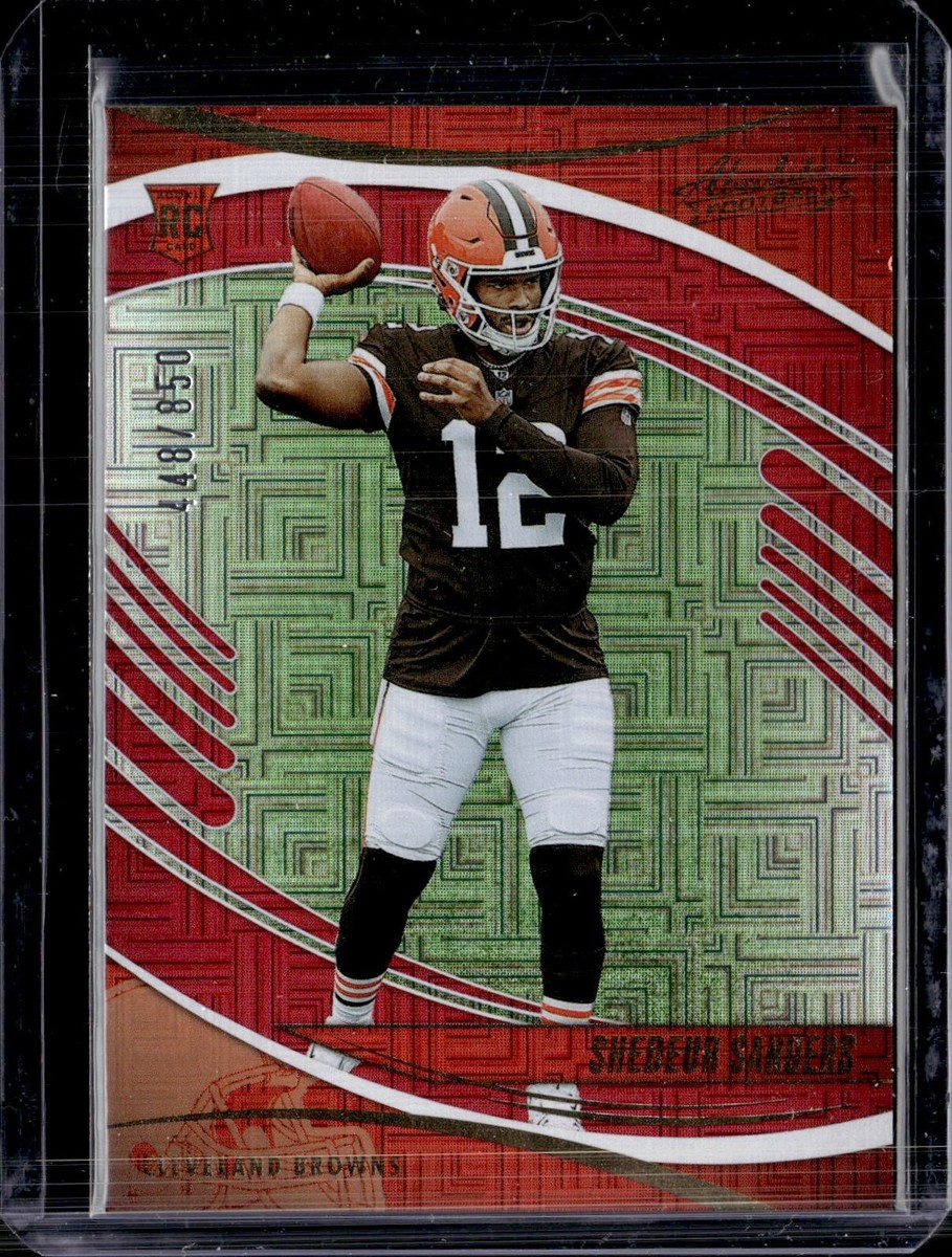 2025 Panini Absolute #177 Shadeur Sanders Rookie Red Squares /850
