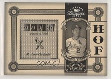 2005 Donruss Timeless Treasures Hall of Fame Silver Red Schoendienst HOF 04or