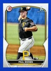 Paul Skenes FIRST BOWMAN CARD PAPER PIRATES PROSPECT DRAFT ROY NM+