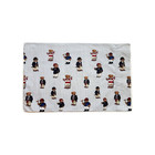 Vintage Ralph Lauren Polo Teddy Bear Standard Pillowcase Blue USA Stripe FLAWS