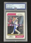 Mike Trout Signed 2023 Topps Heritage Baseball Card #5 PSA DNA Auto Angels