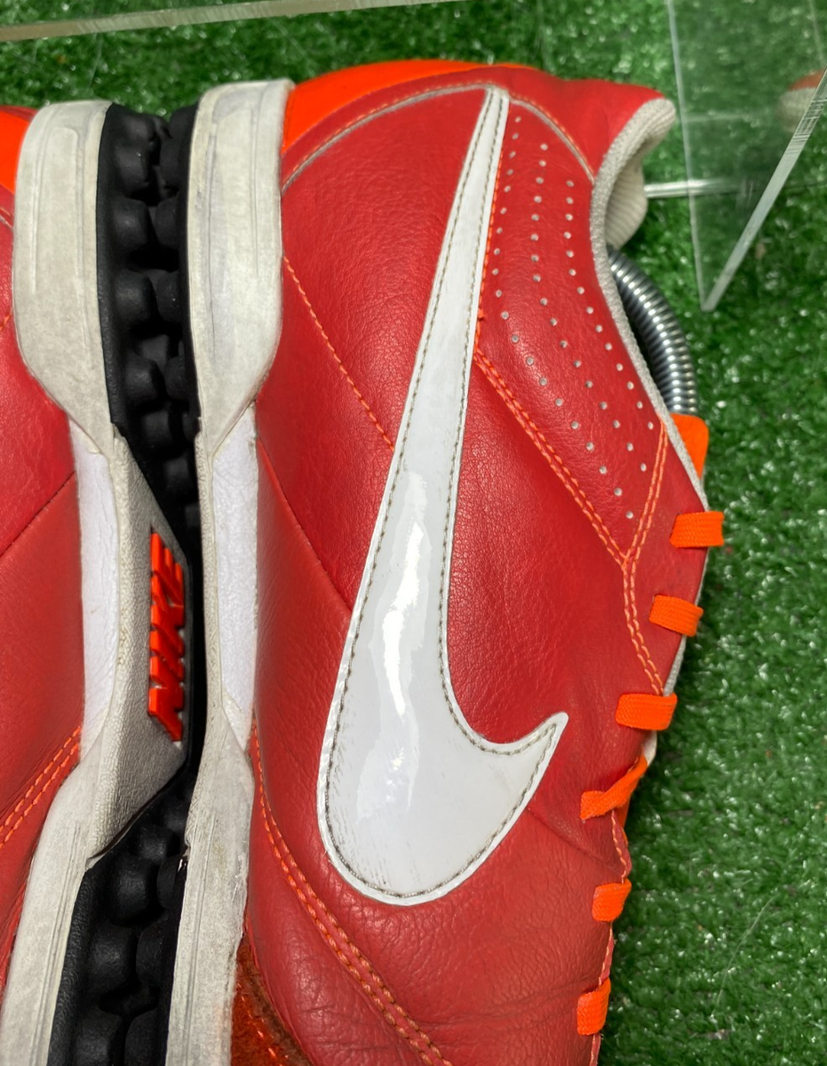 2013 Nike Tiempo Legend IV 10.5 US Elite TF Red Leather R10