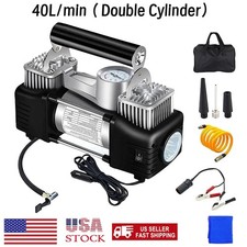 40L Heavy Duty Portable Air Compressor Car Tire Inflator Electric Pump Auto 12V