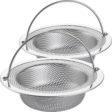 LASSHSWA Kitchen Sink Strainer Stainless Steel, Kitchen Sink Drain Strainer with