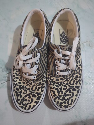 Vans Era Women's 8.5 Safari Multi Animal Print Shoes New Zebra