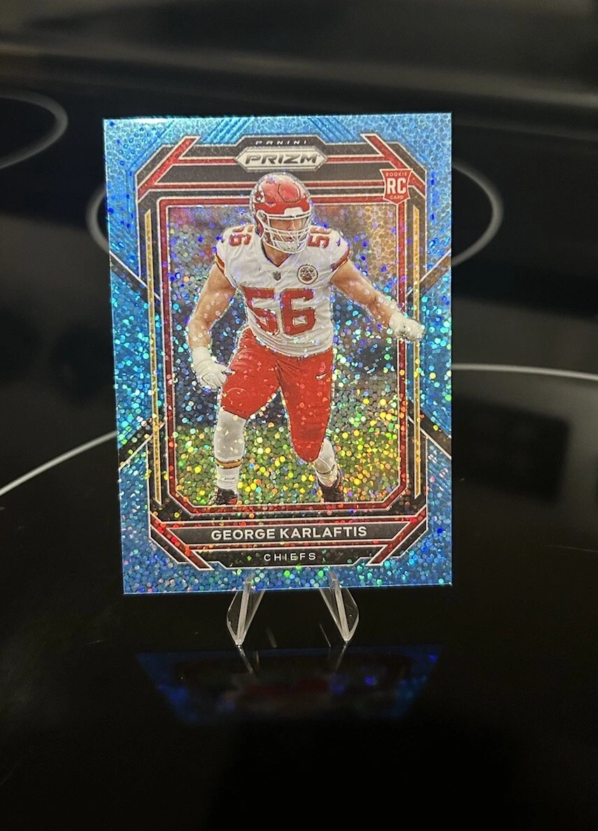 2022 Panini Prizm George Karlaftis #378 Rookie RC Blue Sparkle 43/96