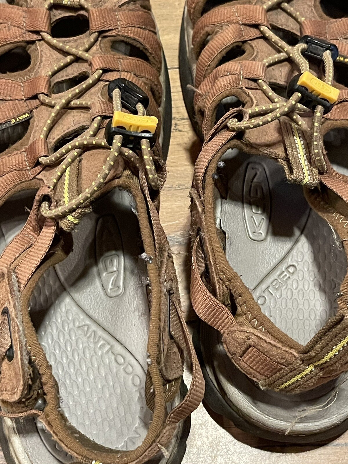 KEEN Newport sandali uomo pelle marrone sport acquatici escursionismo taglia 8 5