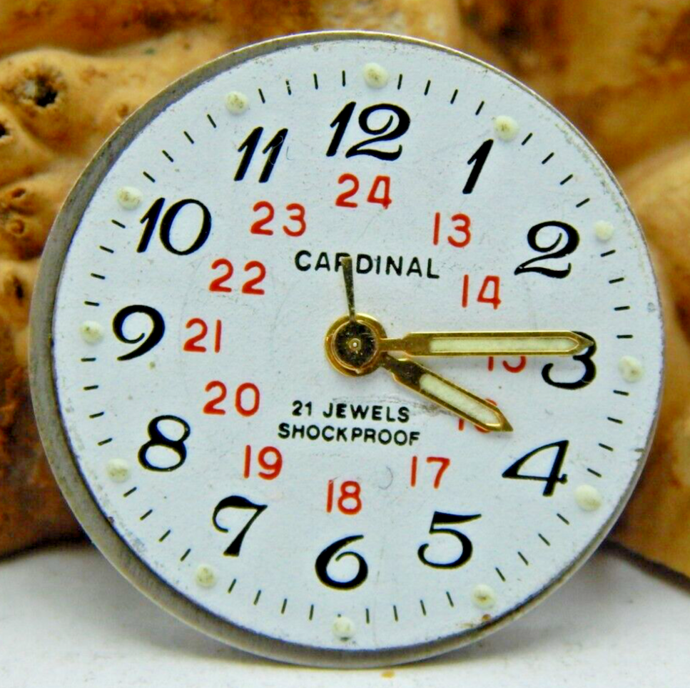 Vintage Cardinal Z2009B 21 jewel ladies wrist watch movement with
