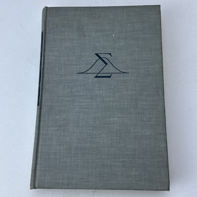 Introduction To Statistical Analysis Hardcover Dixon Massey McGraw Hill 1957 2nd