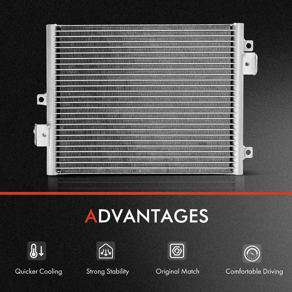 Conjunto de condensador y ventilador de refrigeración de CA para Porsche 911 Boxster 05-12 Cayman 06-12 Foto 3 de 4