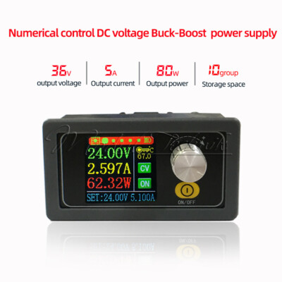 DC DC Buck Boost Converter 0.6-36V 5A Adjustable Power Suppply Module XYS3580
