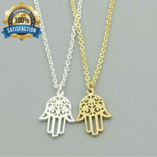 Collar de Mano Lucky Hamsa Soy Luna Árabe Fátima Joyería Chakra Mujeres Suerte Regalo