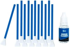 UES Camera Cleaning Kit 12 x 16mm DDR16 Sensor Clean Swabs+15ml Sensor Cleaner