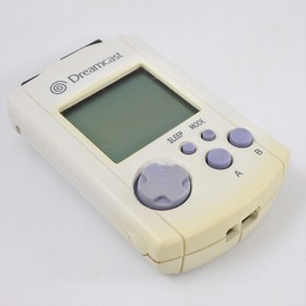 Dreamcast Official VISUAL MEMORY only HKT-7000 White NO Cap Sega VMU dc