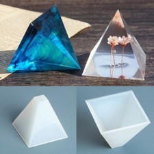 DIY Pyramid Silicone Mold Resin Jewelry Makin...