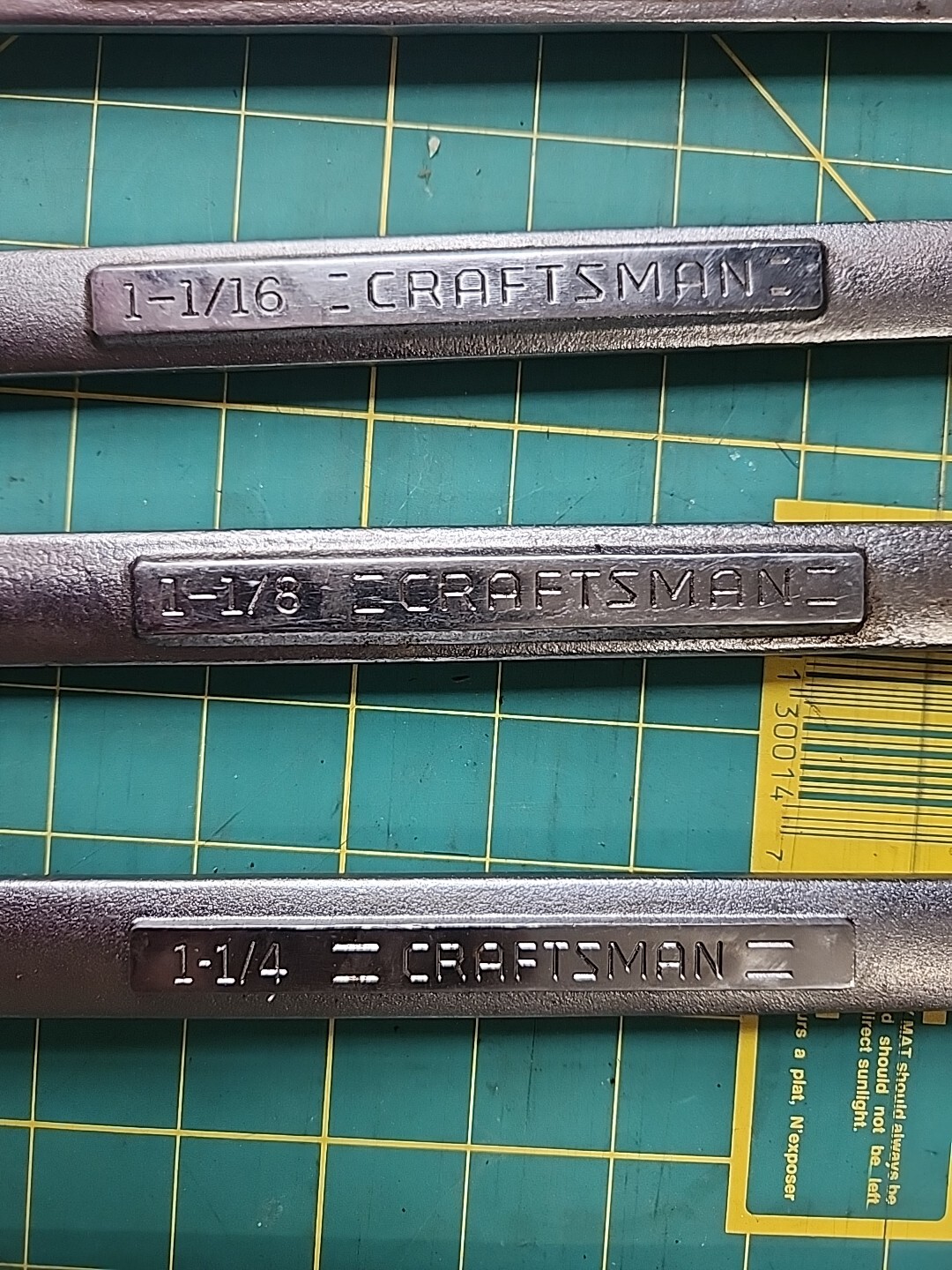 8 Vintage Jumbo Wrenches 7 Craftsman V Series & 1 Snap On Oex32 1" To 1