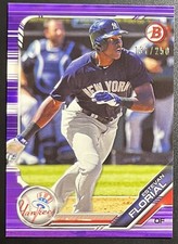ESTEVAN FLORIAL 137/250 Purple 2019 Bowman Draft BD-30 New York Yankees
