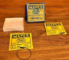 MAPES MUSICAL STRINGS TENOR BANJO SET BRONZE WOUND 2 strings in box