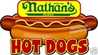 Nathan's Hot Dogs 14" Hotdogs Restaurant Concession Food Truck Vinyl Sticker