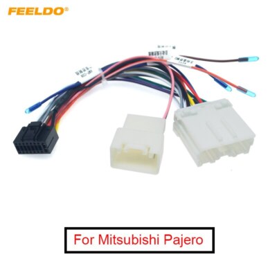 Car Radio Audio  wire Harness For Mitsubishi Pajero Sport Power Calbe Wire