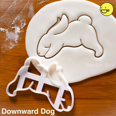 Yoga Bunny Downward Dog Pose Ausstecher | Kaninchen Yogis Retreat Namaste süß
