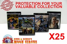25x 4K UHD WITHOUT SLIPCOVER SIZE 4K1 - CLEAR PLASTIC BOX PROTECTOR SLEEVE