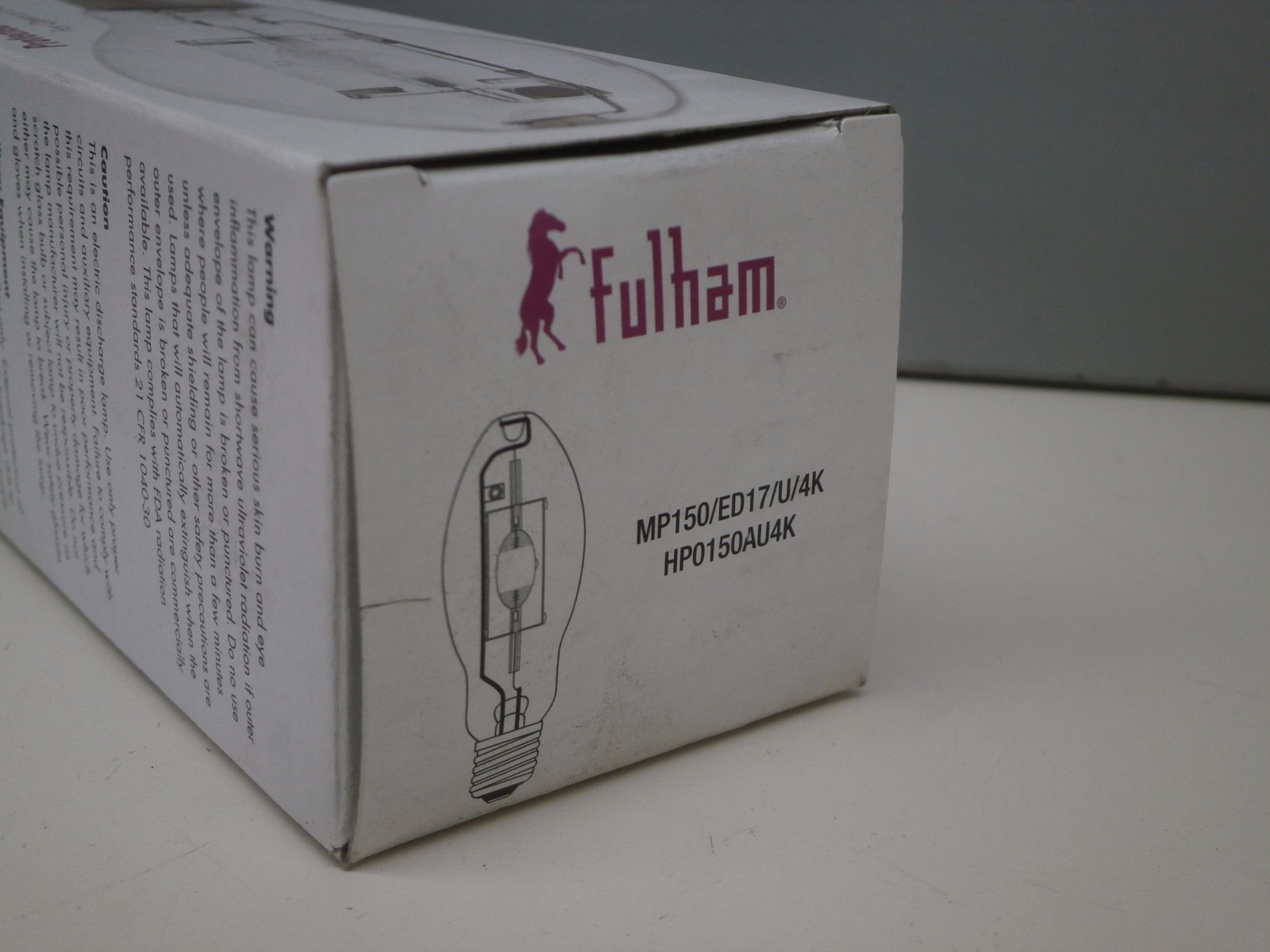 Fulham MP150/ED17/U/4K Protected 150W Metal Halide Lamp Light Bulb MED