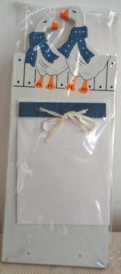 GEESE KÜCHE HARTBOARD MEMO-PAD MIT BINDEBAND BRANDNEU VERSIEGELT £8,99