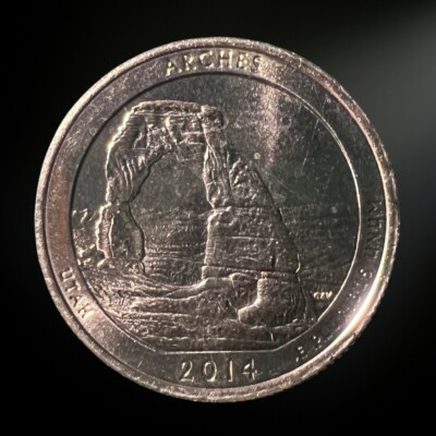 2014-S Arches National Park ATB Quarter BU San Francisco Mint