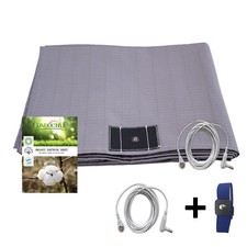 CONDUCTIVE Brand Grounding sheet with Earthing Ground Cable Grey Better Sleep