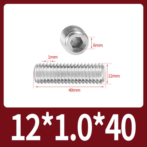 Flat Point Grub Screws Stainless Steel Fine Thread Pitch Allen Set Screw M6-M16 - Picture 49 of 85
