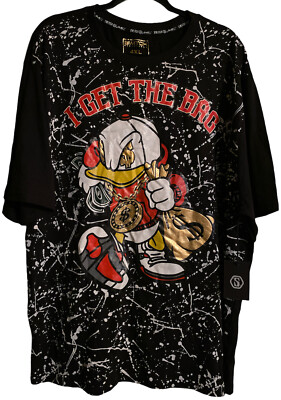 Mens Switch Shirt Size 4XL T-Shirt I GET THE BAG MONEY Black NWT
