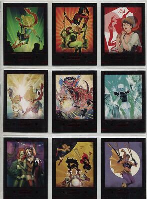 DC Comics Bombshells 2 komplett neue Cover Chase Karten Set C1-9