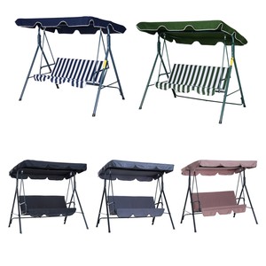 Hammock Swing Chair Backyard 3-Seater Adjustable Canopy ...