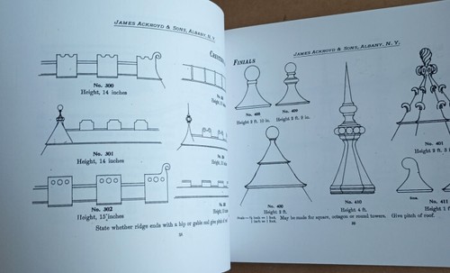 Ackroyd (1902) Architectural Sheet Metal Work CATALOG Ornamental Building Sample - Picture 7 of 24