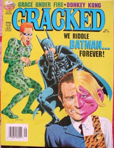 CRACKED MAGAZINE # 301 ~ BATMAN FOREVER ~ DONKEY KONG~SEPT 1995 ~ MAD - SCARCE!!