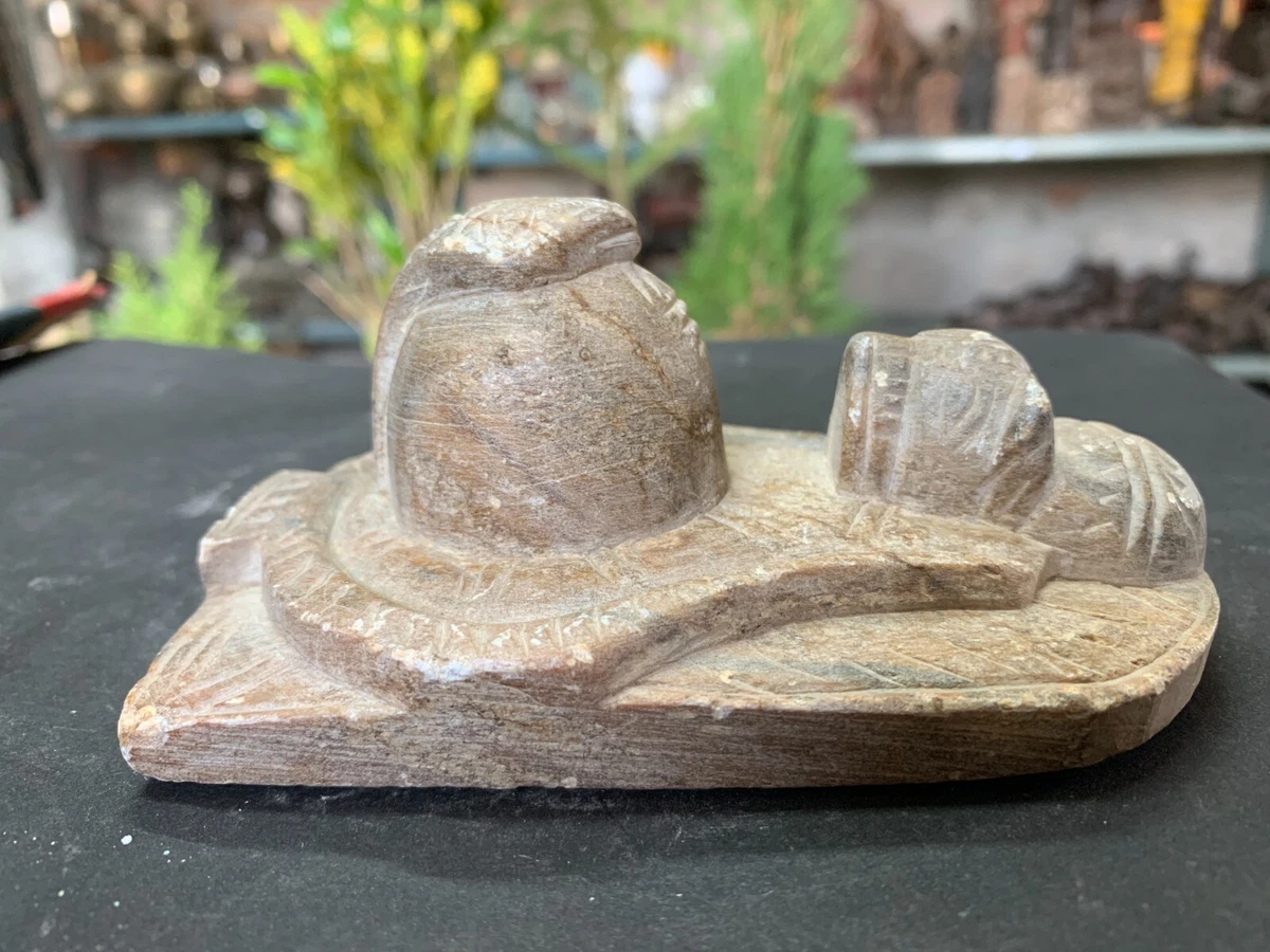 1850s Antique Indian Hand Carved Marble Stone Shiv Ling Worship Idol Statue  6.5 | eBay