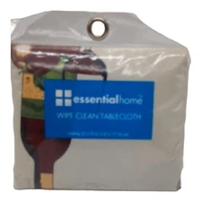 Oblong Tablecloth Sonoma Wine Bottles & Fruit Home Essentials 52" Wide 70" Long