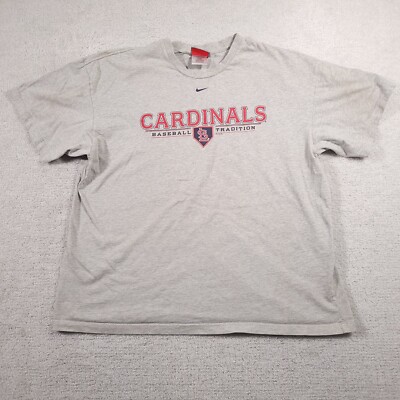 ナイキ メンズ St. Louis Cardinals Nike Color Bar T-Shirt Tシャツ 半袖 Gray Nike Team St Louis Cardinals Shirt Men's XXL Gray Logo MLB Graphic