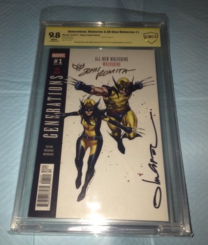 Generations Wolverine & All New Wolverine #1 9.8 SS 2X Boceto Firmado John Romita - Imagen 6 de 12