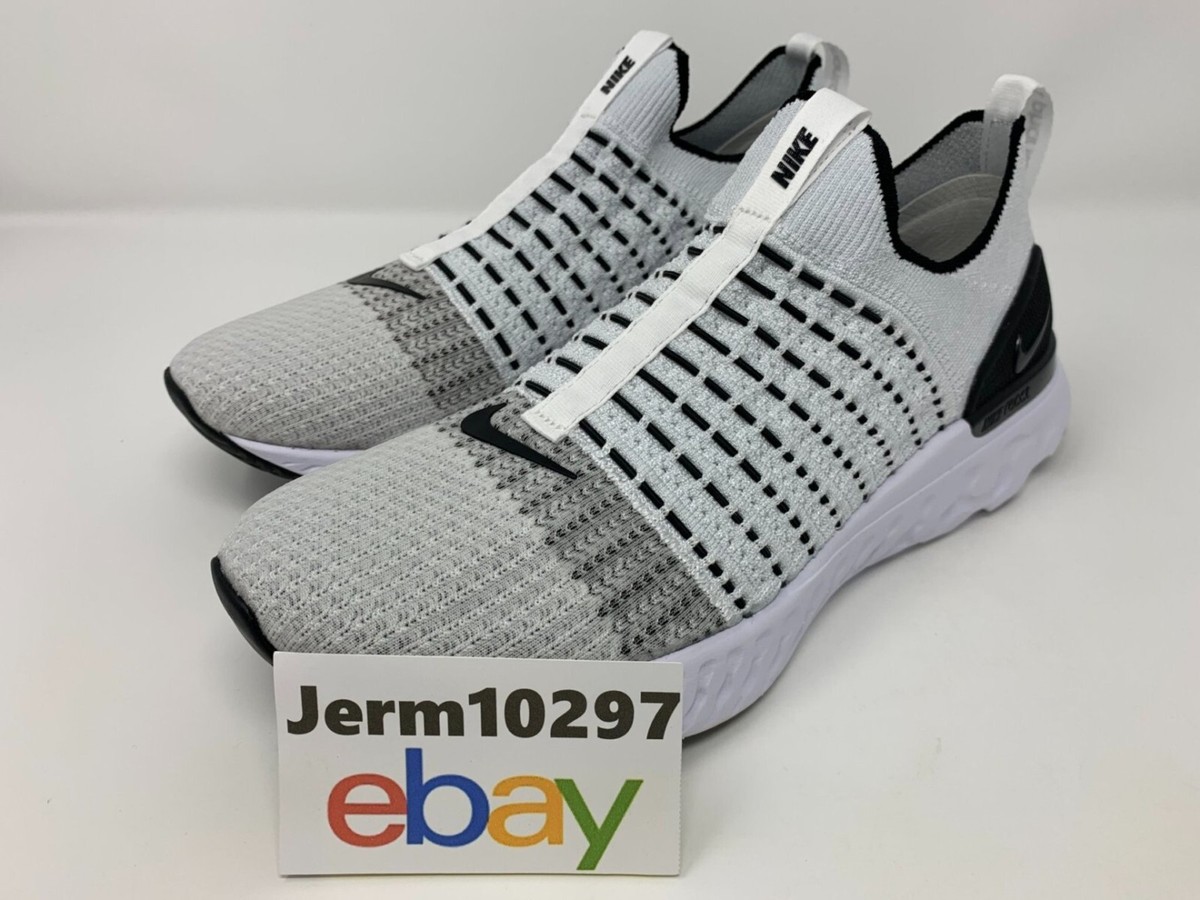 New Nike React Phantom Run Flyknit 2 White Black Men display picture 1