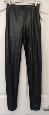 Old Navy Faux Leather Front Panel Leggings Size XS Tall NWT New