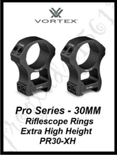 VORTEX OPTICS Pro Series 30MM Riflescope Rings  - Extra High Height - PR30-XH
