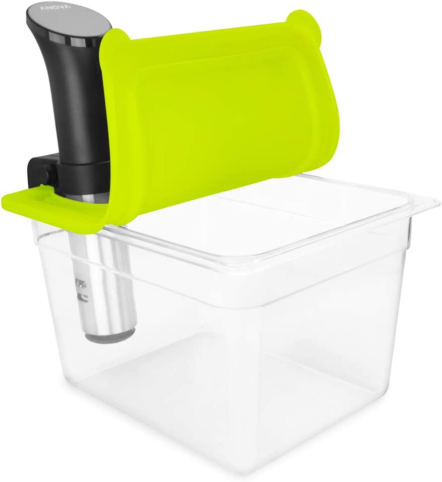 Sous Vide Container with Universal Silicone Lid Compatible with