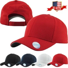 Jersey Sports Cap Adjustable Back Closure Strapback Cool Performance Hat
