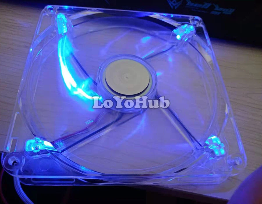 New For Cooler Master A14025-10CB-3BN-F1 DF1402512SEDN power supply fan with LED - Image 2 of 4