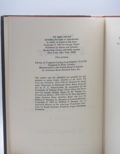 The Farther Shores of Politcs - George Thayer HCDJ First Printing 1967 - 画像14/14